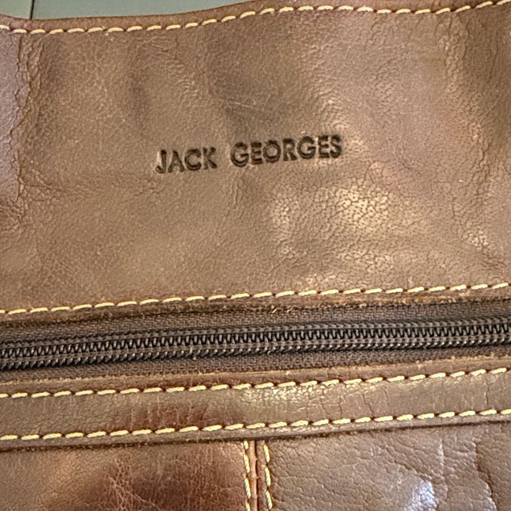Jack George’s Brown Leather Crossbody Messenger Bag -Shoulder Bag - Picture 11 of 11